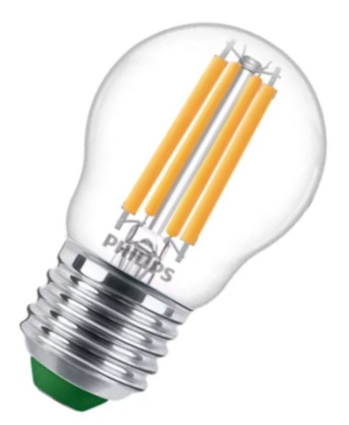 Philips LED Filament Master LEDluster P45 klar 300° UltraEfficient 2,3-40W/827 warmweiß 485lm E27 220-240V