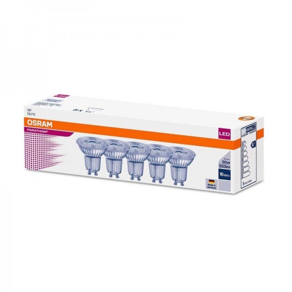 Osram LED Parathom Par16 4,3-50W/840 GU10 350lm 36° kaltweiß nicht dimmbar - 5er Pack