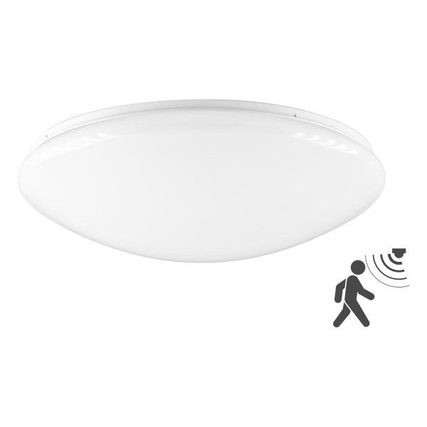 EVN LED Leuchte Sensor weiß rund 360x105mm 18W 3000 bis 6000K 1386lm >80° 220-240V IP44