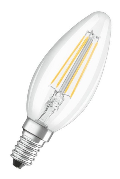 Osram LED Filament Superstar+ Kerze B klar 300° 3,4-40W/927 warmweiß 470lm E14 220-240V dimmbar