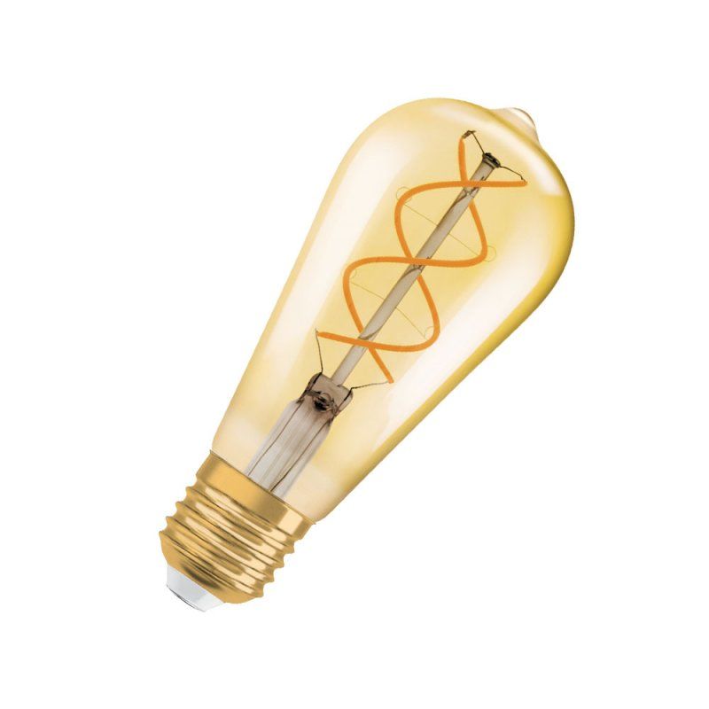LED | Osram 4,5-25W/820 Leuchtmittelmarkt Comfort Warm 1906 Edison kaufen Gold 250lm E27 Filament Vintage online 330° dimmbar klar Light Classic