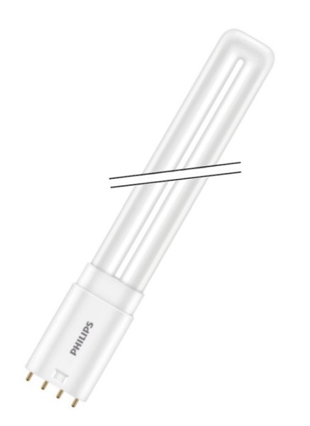 Philips LED CorePro matt 160° PL-L 12-24W/830 warmweiß 1440lm 2G11 KVG AC 220-240V