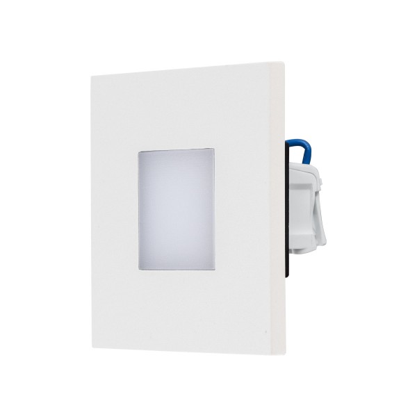 EVN LED Leuchte weiß(V4A) viereckig 76x76x40mm 1,8W 4000K 65lm 220-240V IP44