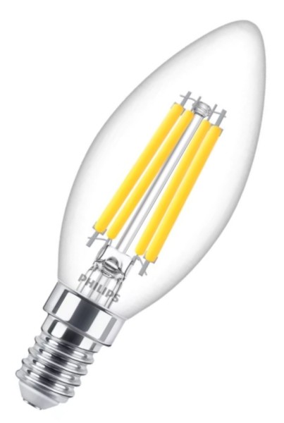 Philips LED Filament Master LEDcandle B35 klar Value 3,4-40W/927 warmweiß 470lm E14 220-240V dimmbar