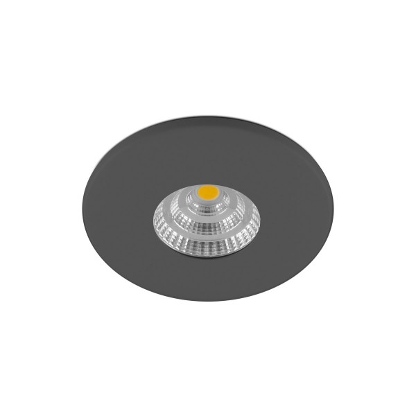 EVN LED Leuchte anthrazit rund 90x25mm 4,5W 3000K 380lm 21-40° 200-240V IP44