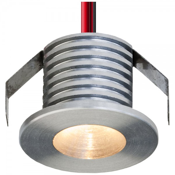 EVN LED Leuchte Aluminium poliert rund 25x19mm 1W 3000K 60lm 41-80° IP20