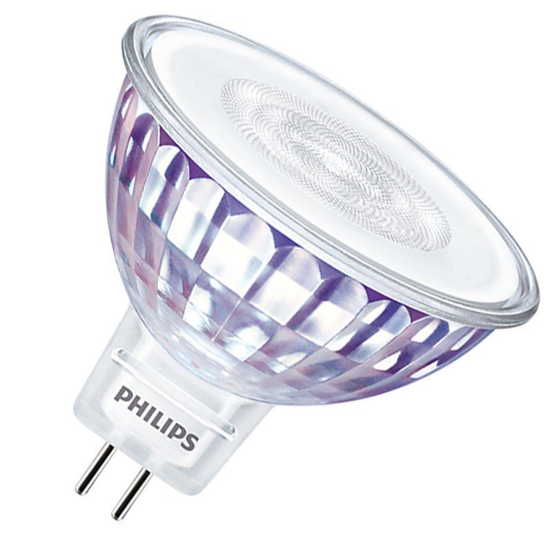 Philips® Master LED Strahler / Leuchtmittel dimmbar, Länge 45 mm, Sockel  MR16, Winkel 60º, 7,5W = 50W, 12V AC, 621 Lumen, 2700K warmweiß, Ra 90 -  LEDLager