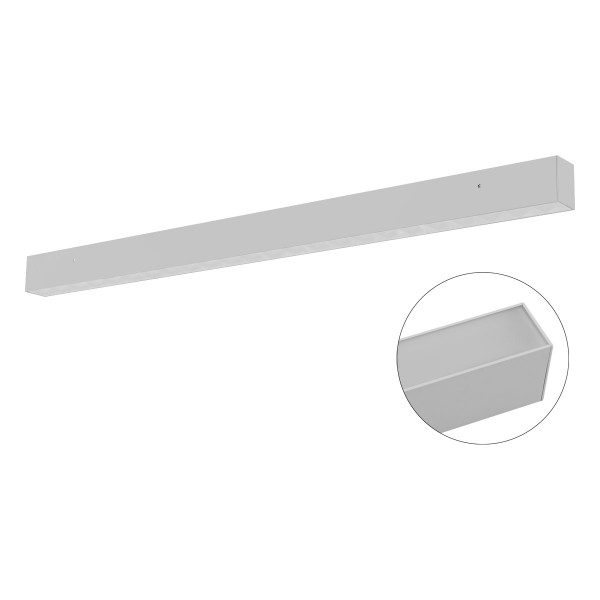 EVN LED Leuchte Silber rechteckig 1204x56x75mm 36W 3000 bis 5700K 4000lm >80° 220-240V IP20