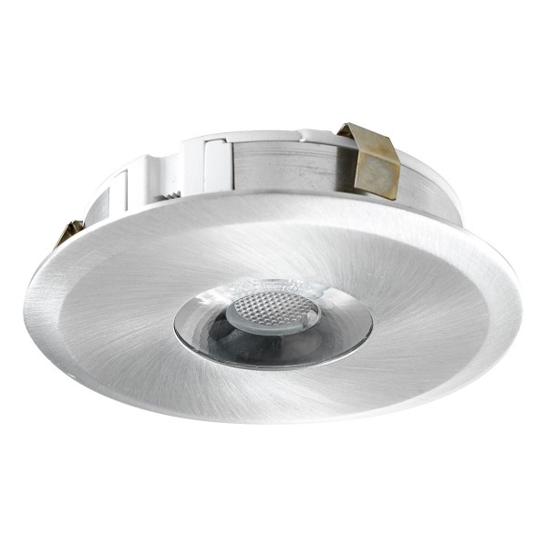 EVN LED Leuchte Aluminium poliert rund 82x20mm 3W 3000K 285lm 21-40° 220-240V IP20