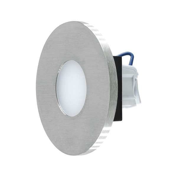 EVN LED Leuchte Edelstahl Optik rund 76x40mm 1,8W 4000K 65lm 220-240V IP44