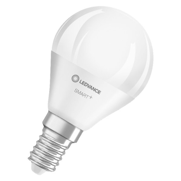 Osram / Ledvance LED Smart+ Multicolor Tropfen P matt 200° 4,9-40W/827…865 RGBW einstellbar 470lm E14 220-240V dimmbar