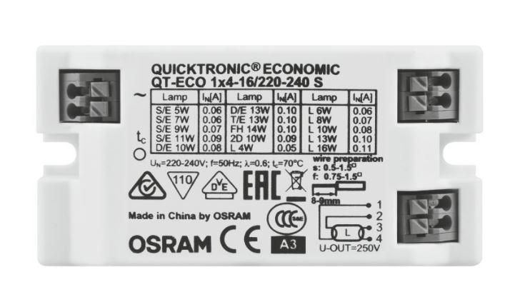 Osram Vorschaltgerät 1x26W 220-240V QT-ECO 1x26 S - Leuchtmittel