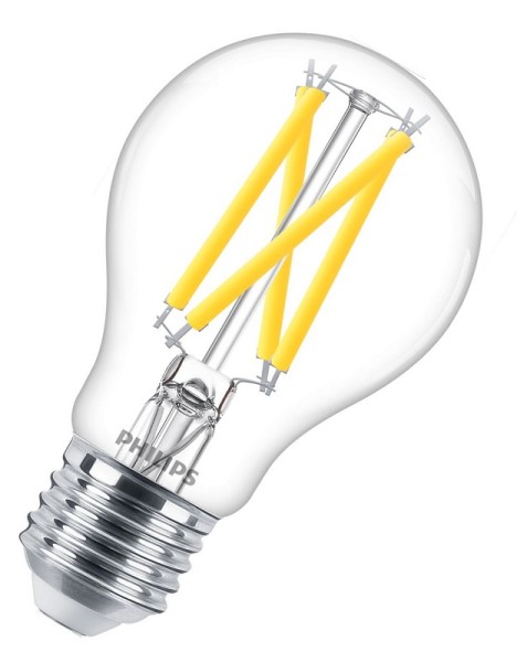 Philips LED Filament Master LEDbulb A60 klar 300° 7,2-75W/922-927 abstimmbares Weiß 1055lm E27 220-240V dimtone