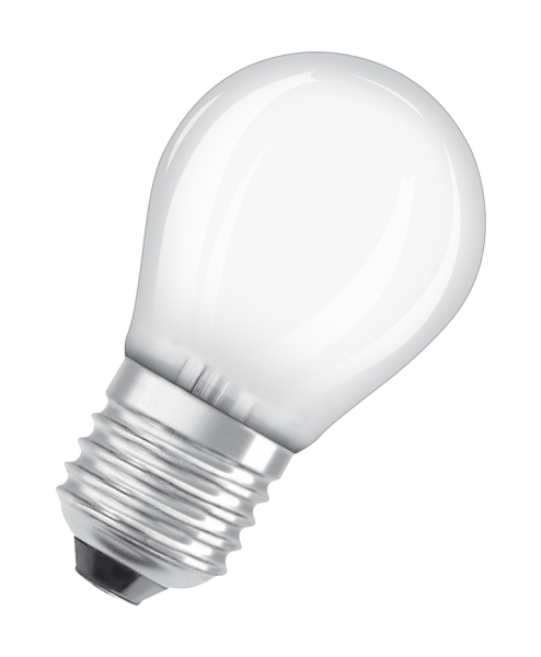 Osram / Ledvance LED Filament Tropfen P matt 300° UltraEfficient 3,8-60W/827 warmweiß 806lm E27 220-240V