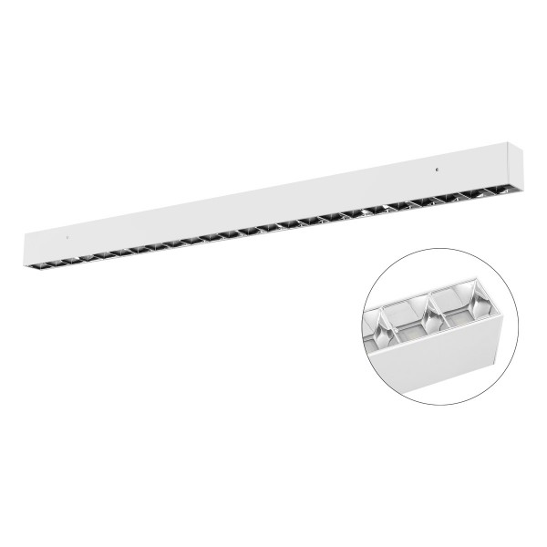 EVN LED Leuchte weiß rechteckig 1204x56x75mm 36W 4000K 3825lm 41-80° 220-240V IP20