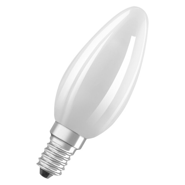 Osram / Ledvance LED Filament Kerze B matt 330° UltraEfficient 1,2-25W/827 warmweiß 255lm E14 220-240V