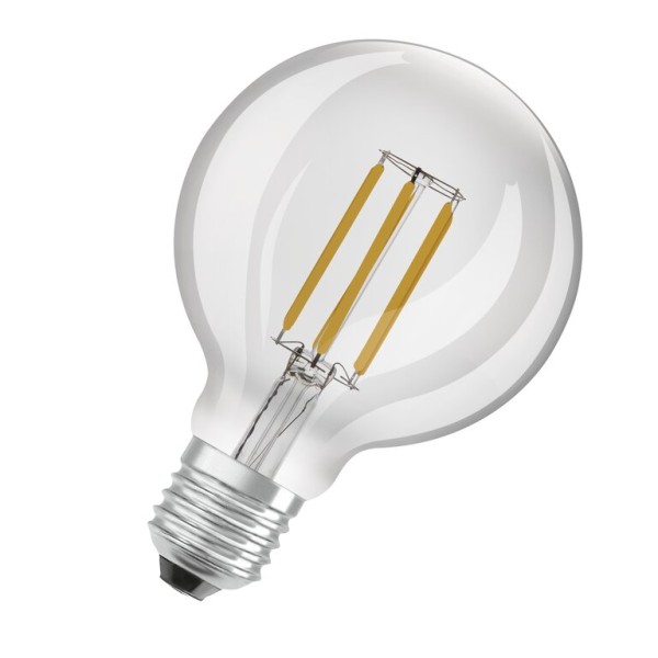 Osram / Ledvance LED Filament Superior Globe G95 klar 320° UltraEfficient 4-60W/830 warmweiß 840lm E27 220-240V