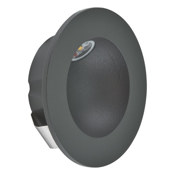 EVN Power-LED Leuchte anthrazit rund 80x30mm 2W 3000K 112lm >80° IP54