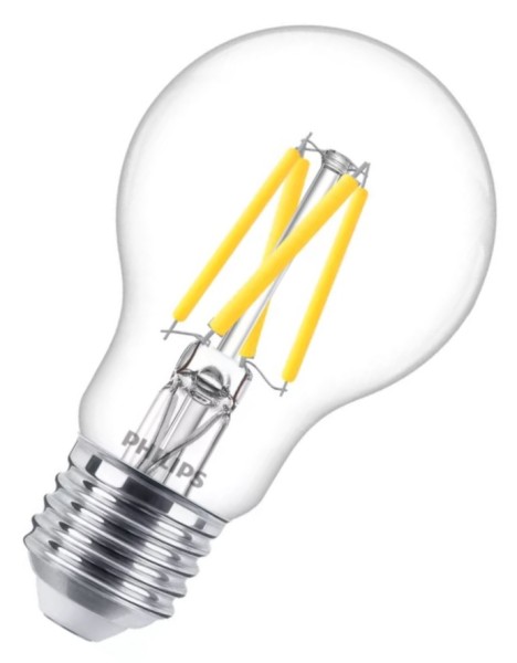 Philips LED Filament Master LEDbulb A60 klar 300° 3,4-40W/922-927 abstimmbares Weiß 470lm E27 220-240V dimtone