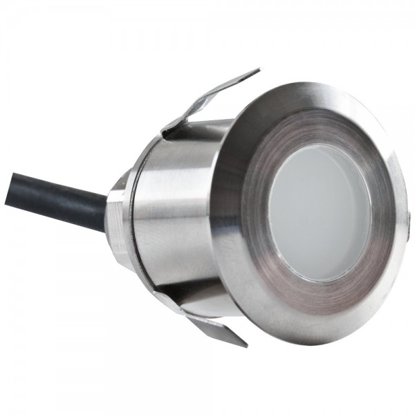 EVN Power-LED Bodeneinbauleuchte Edelstahl Optik rund 35x38mm 0,6W K >80° 24V IP67