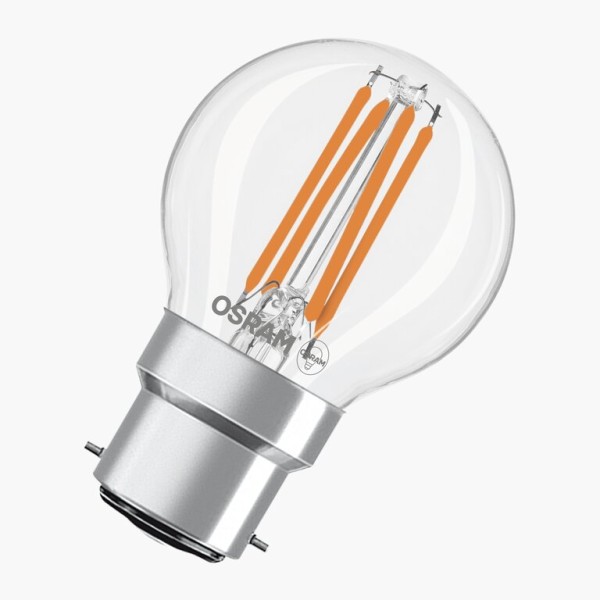 Osram / Ledvance LED Filament Star Tropfen P klar 300° 4-40W/840 kaltweiß 470lm B22d 220-240V