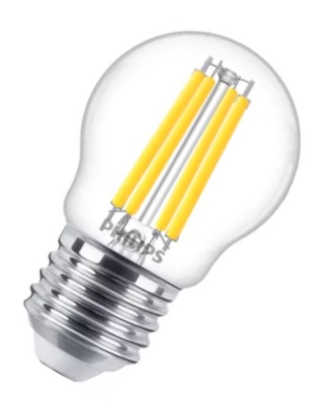 Philips LED Filament Master LEDluster P45 klar Value 3,4-40W/927 warmweiß 470lm E27 220-240V dimmbar