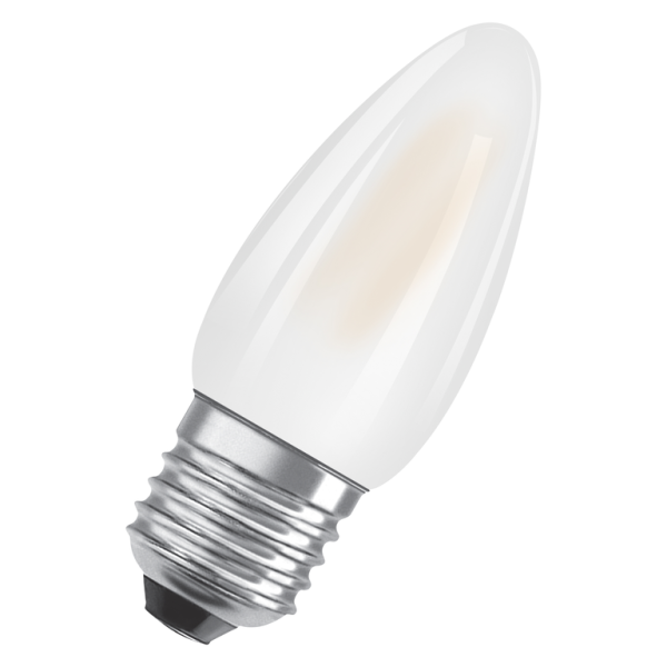 Osram / Ledvance LED Filament Star Kerze B matt 300° 5,5-60W/827 warmweiß 806lm E27 220-240V