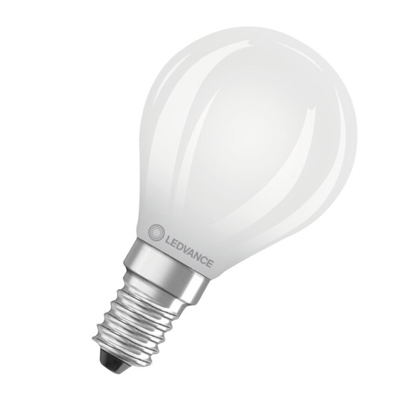 Osram / Ledvance LED Filament Tropfen P matt 330° Superior UltraEfficient 3,8-60W/827 warmweiß 806lm E14 220-240V
