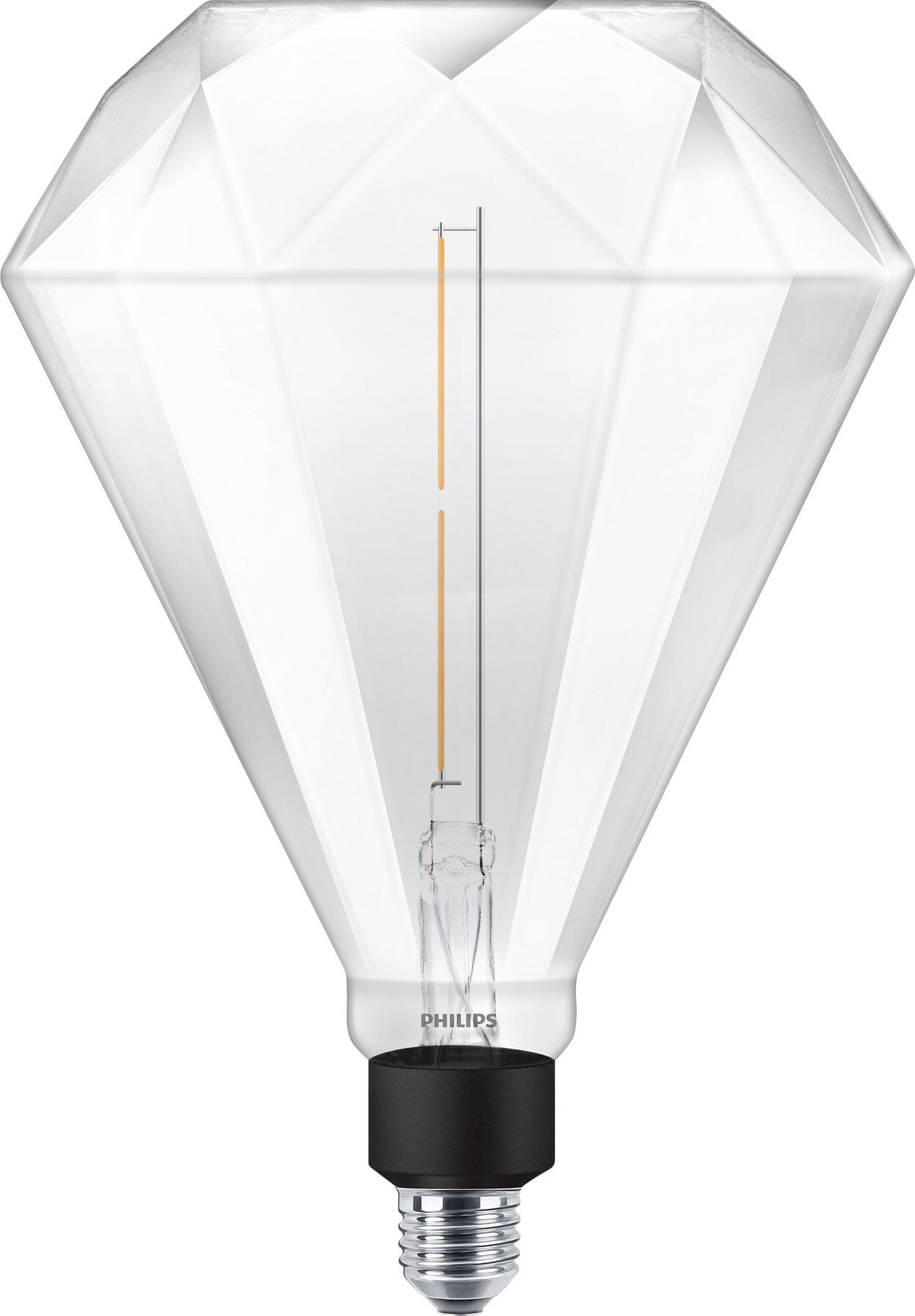 kaufen Deco-LED Diamond Lampe 4-35W/830 LED E27 Philips | 400lm Giant warmweiß online dimmbar klar Leuchtmittelmarkt